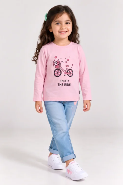 Soft Cotton Jersey Romper for Girls