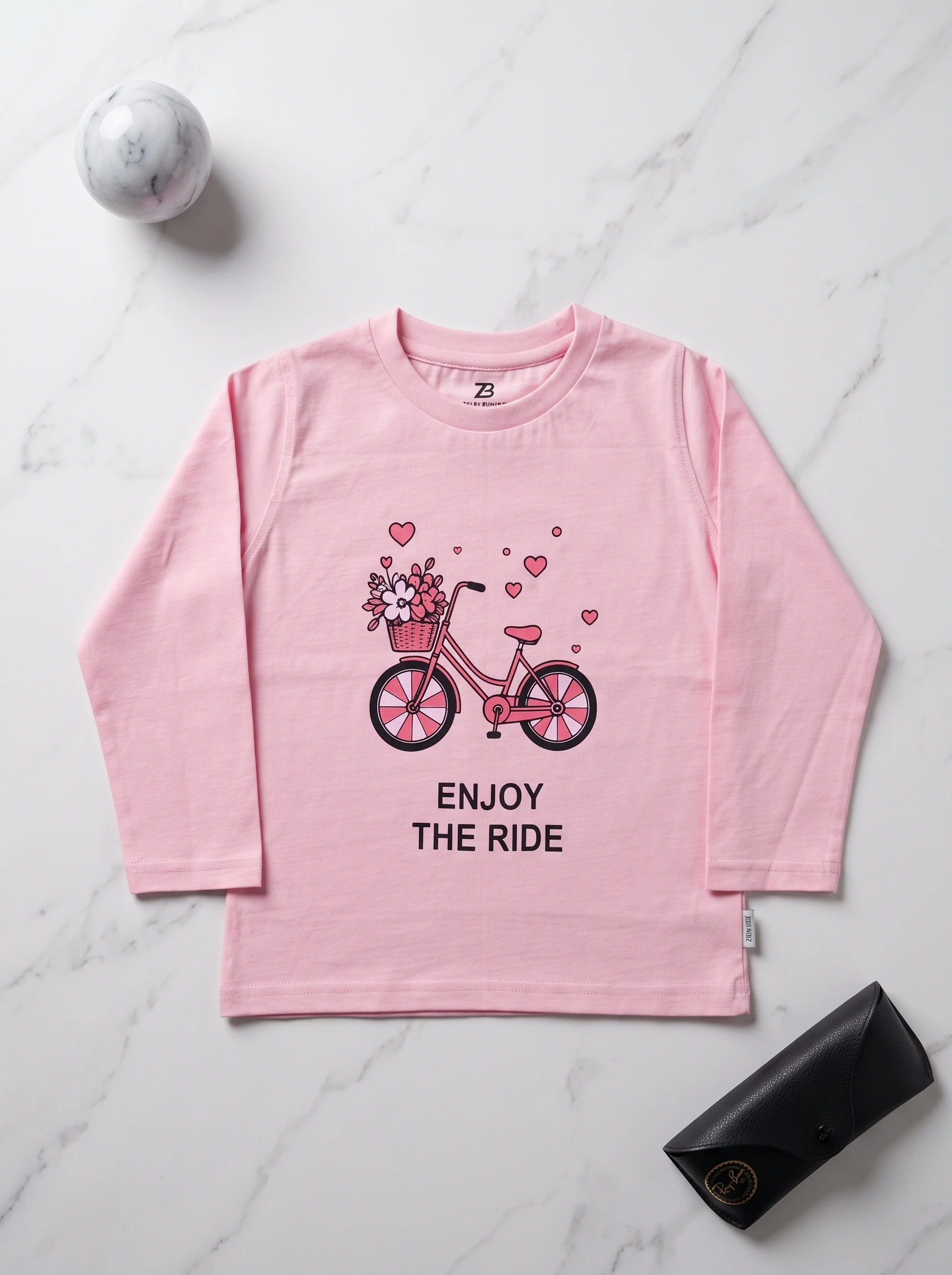 Soft Cotton Jersey Romper for Girls by ZibiKids — view 3