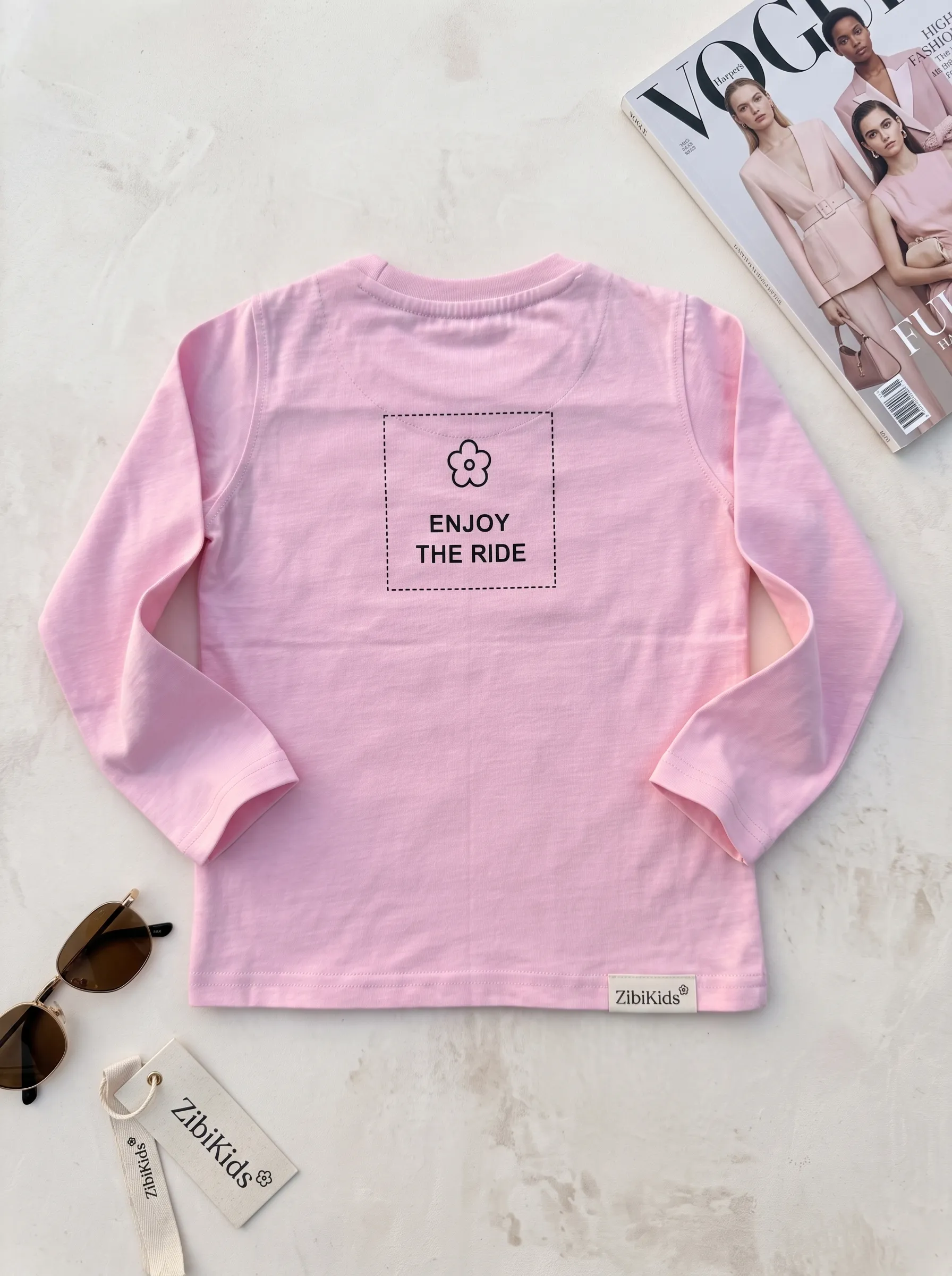 Soft Cotton Jersey Romper for Girls by ZibiKids — view 4
