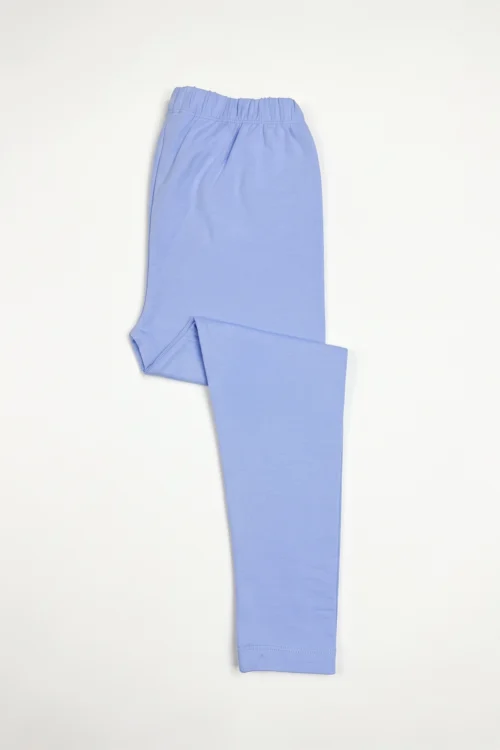 Periwinkle Blue Cotton Tights for Kids