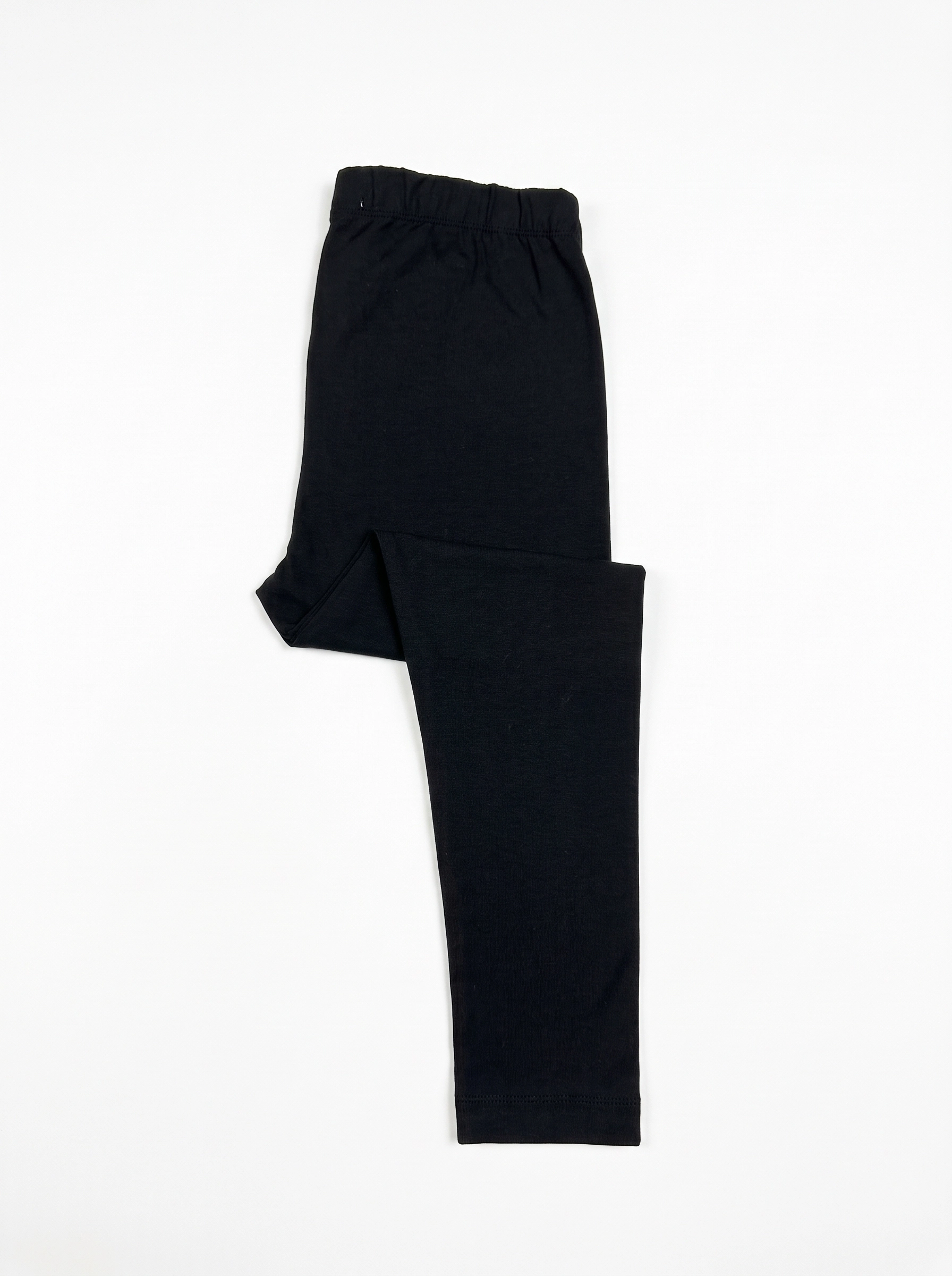 Black Cotton Stretch Tights for Kids by ZibiKids